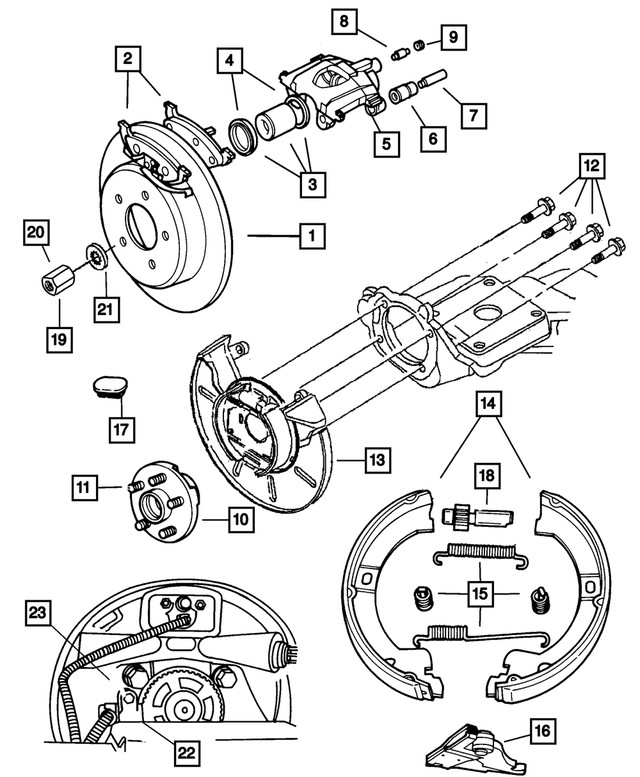 Genuine Mopar Disc Brake Piston Package 5019739AA