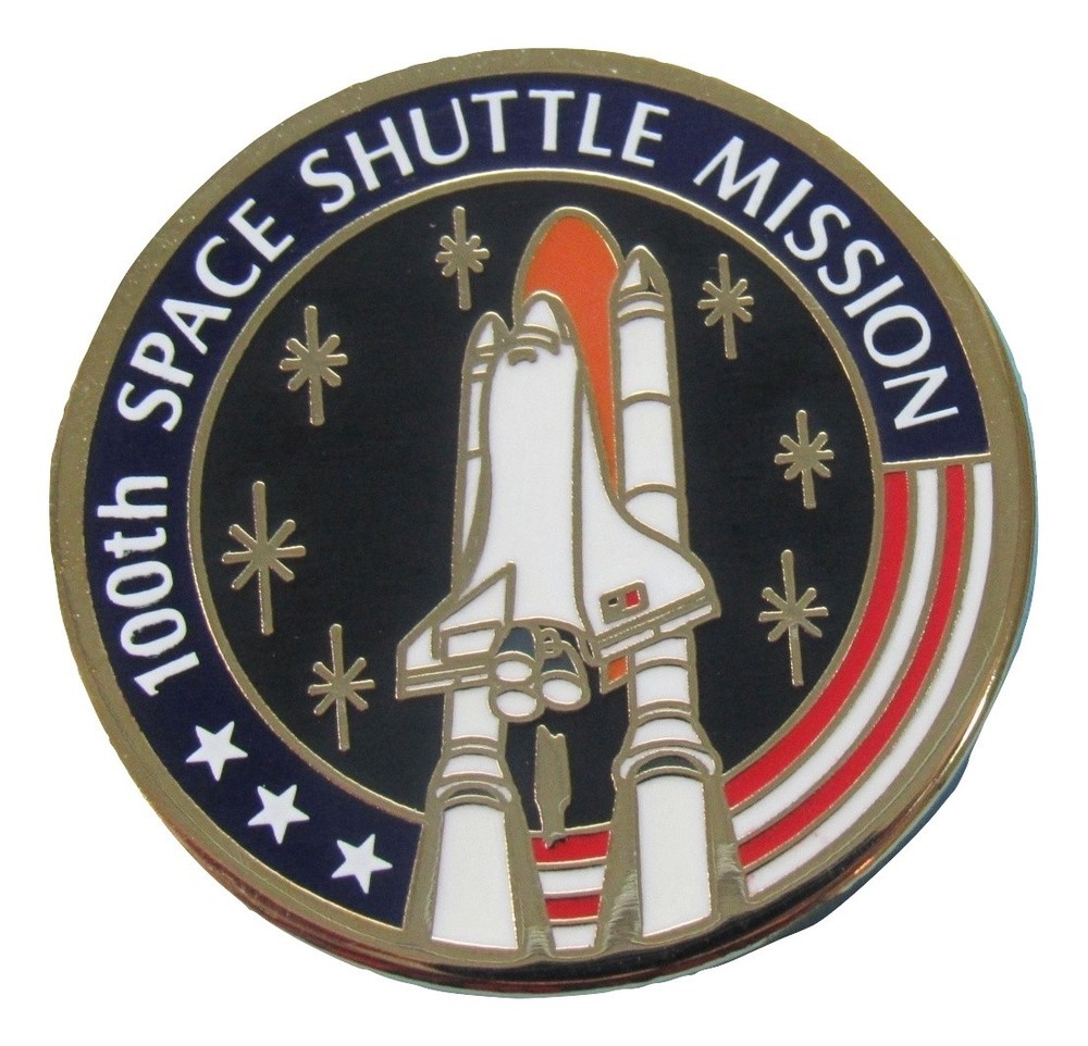 NASA Winco PIN vtg 100th SPACE SHUTTLE Mission - Space Shuttle LAUNCH!