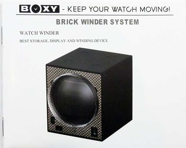 Add-On BOXY Brick Automatic Watch Winder (requires AC Adapter) -Brilliant!
