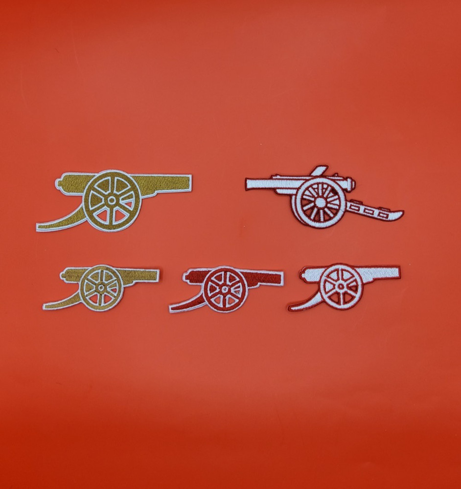 Soccer Team Cannon Iron-On Patches