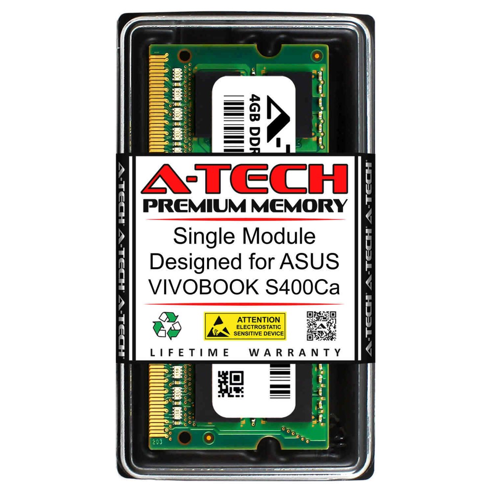 4GB PC3-10600 ASUS VivoBook S400CA Memory RAM