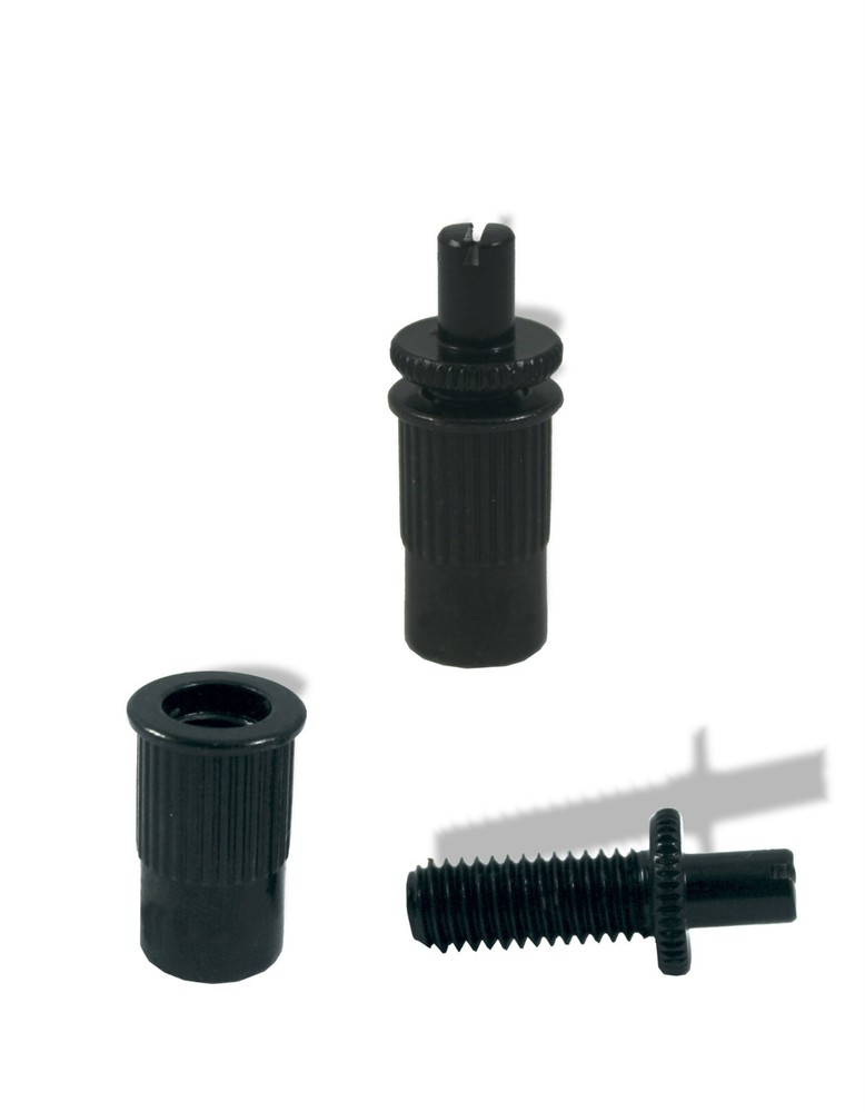 Guitar Bridge Roller Post Style 6 String Black 52mm spread Bitterroot 080636BK