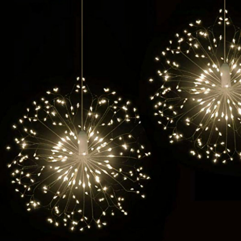 Firework Lights LED String Lights Fairy Lights with Remote Control Waterproof