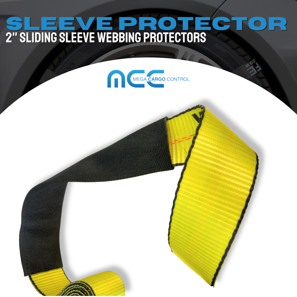 10 Pack 12" Sliding Sleeve Webbing Web Protector for 2" Ratchet Tie Down Strap