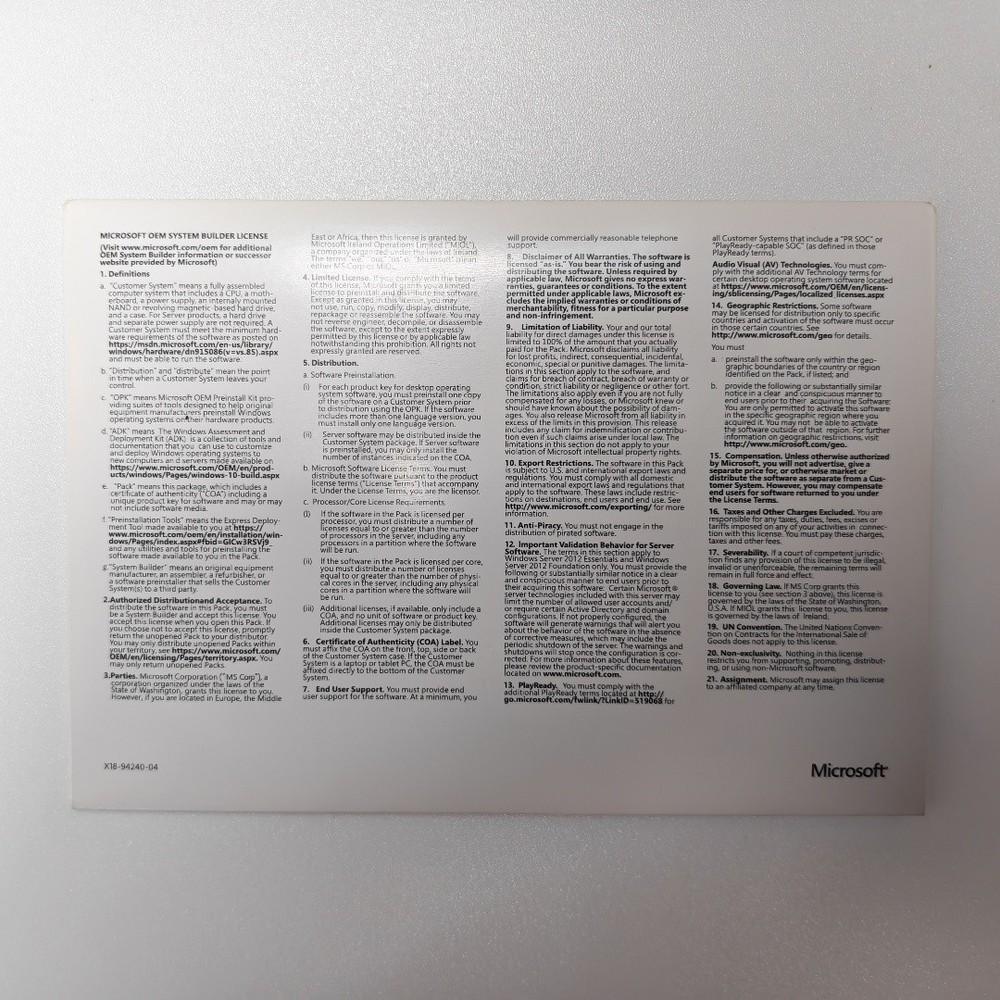 Microsoft Windows Server 2025 Standard 24 Core 64-Bit DVD Edition