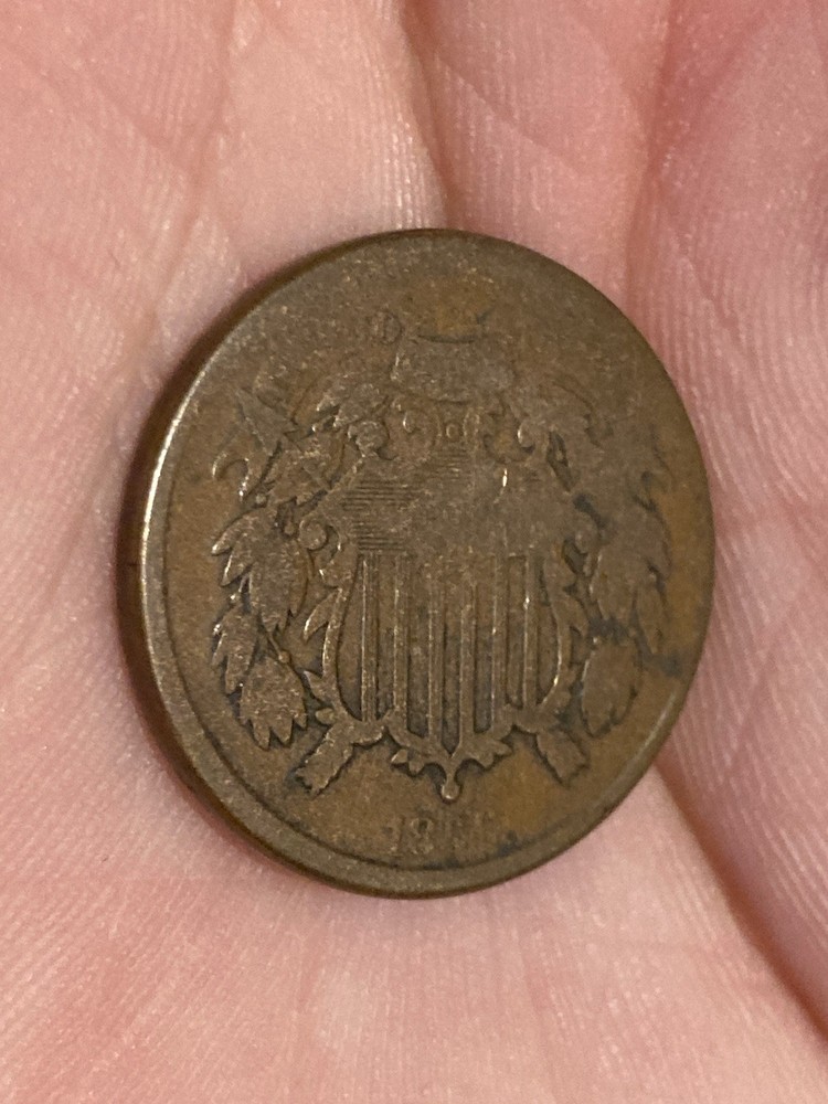 1866 Two Cent Piece Good