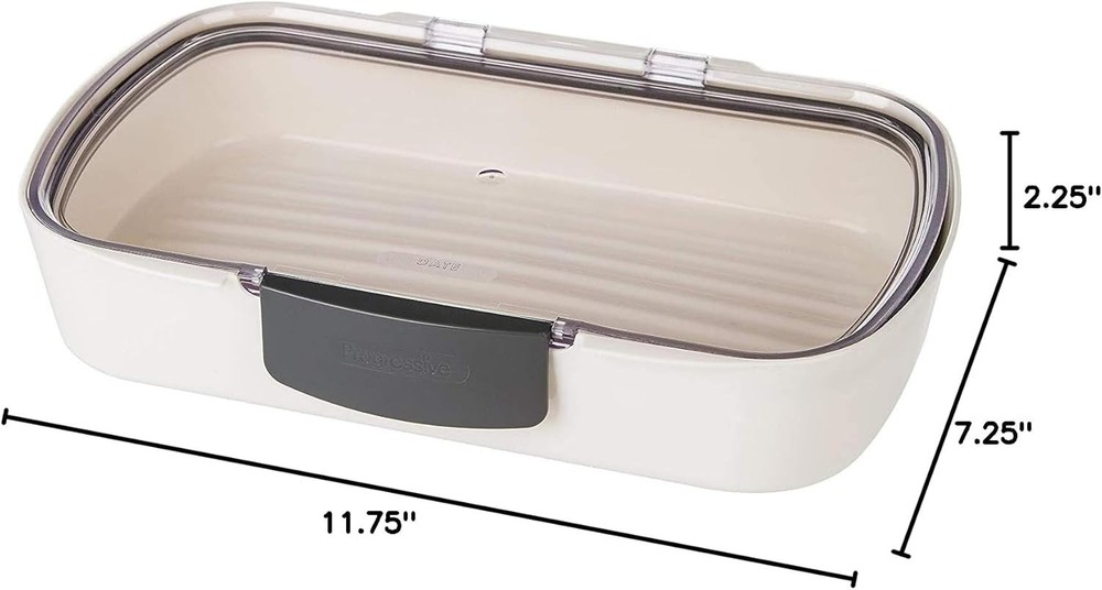 Rectangular Dishwasher Safe Deli Container with Silicone Seal & Grooved Bottom