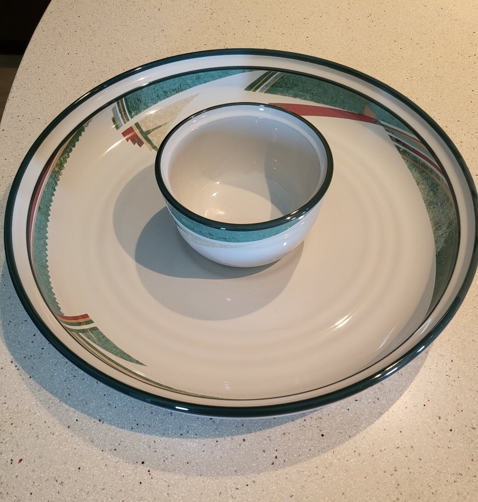 Noritake New West Chip & Dip Platter