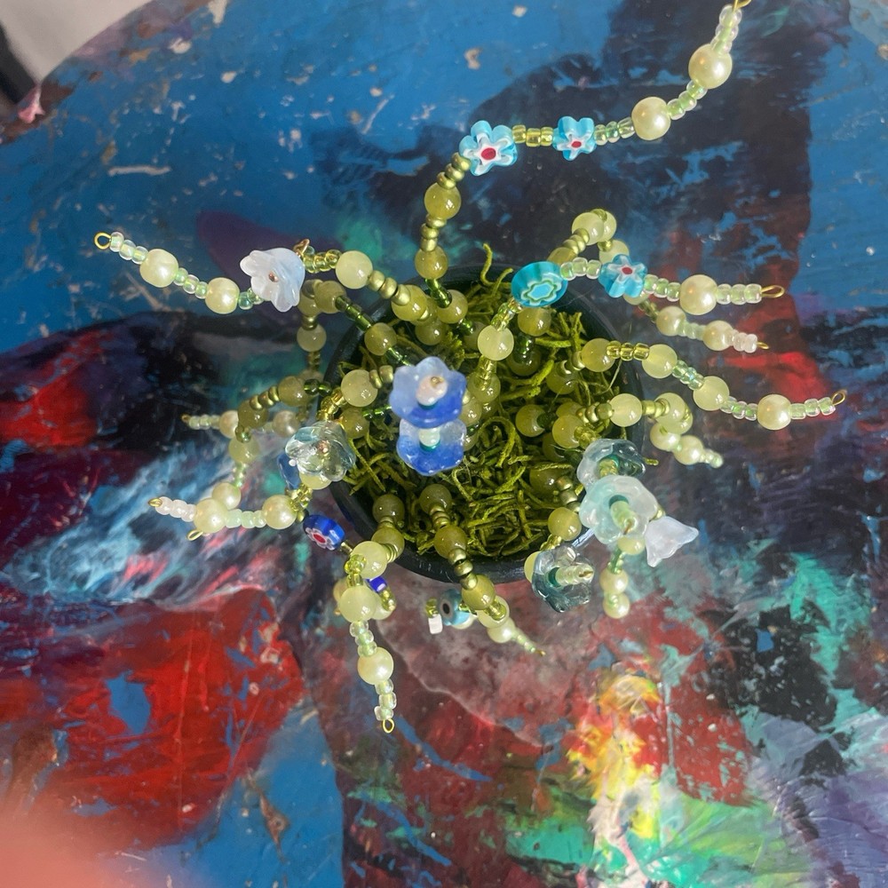 Hand Made One Of A Kind Beaded Plant