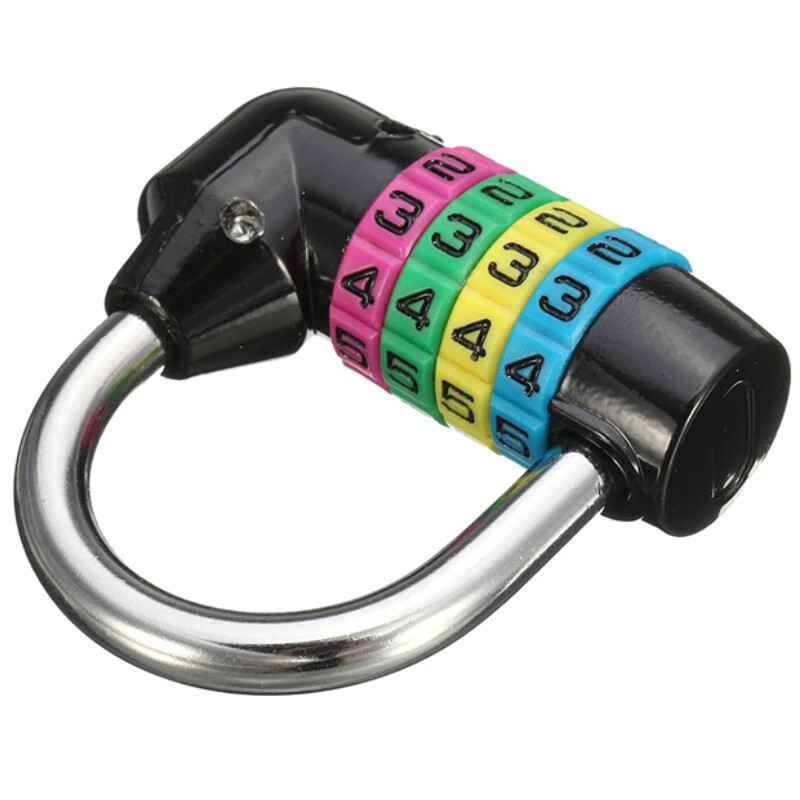 4 Digit Combination Safety Padlock Lock Security Password Gym Resettab Code