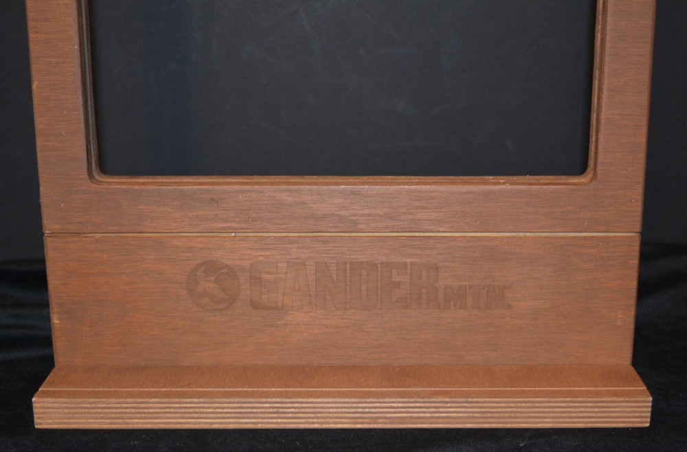 Wood Store Advertisement Store Display Frame Table Tent GANDER MOUNTAIN