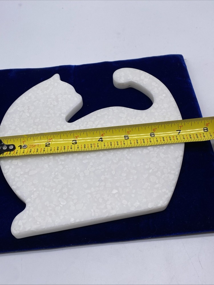 Creative Trivets Too Cat Trivet/ Cutting Board White