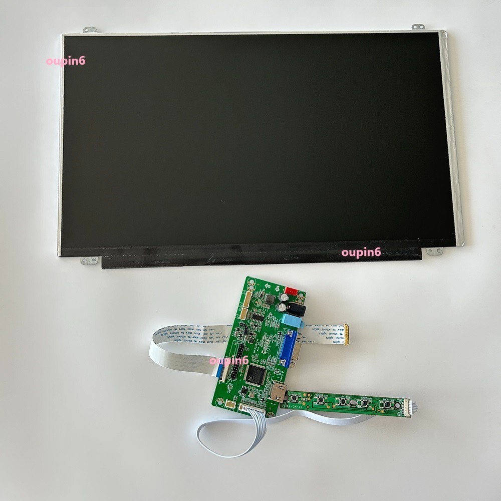 PS PC 15.6" Screen 1366X768 panel LED DIY + EDP Controller board KIT VGA HDMI