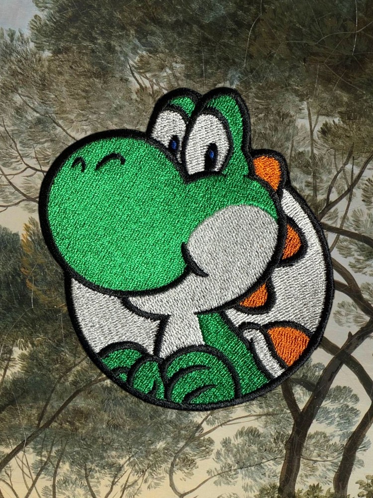 Yoshi Embroidery Patch multi sizes 3" - 6"