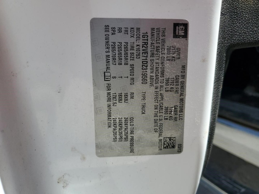 2013 GMC SIERRA 1500 Jack