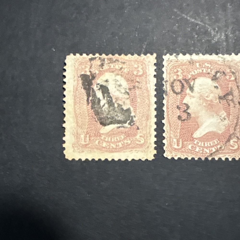US Scott #64b And #65 X 2