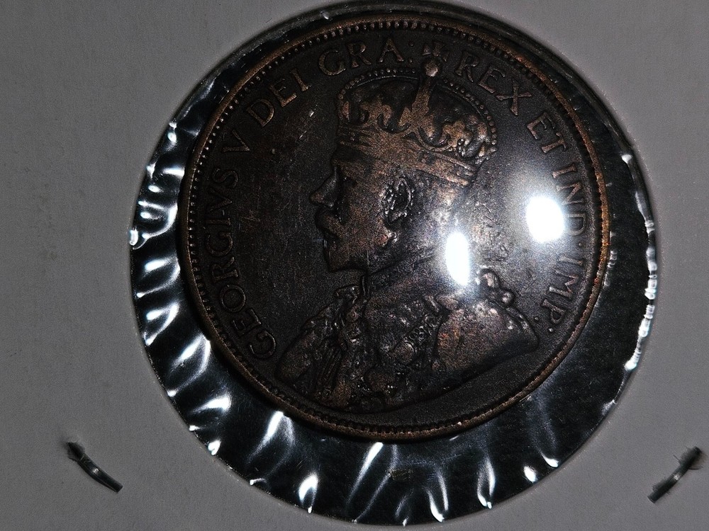 1913 Canada One Cent Queen Victoria Large Cent