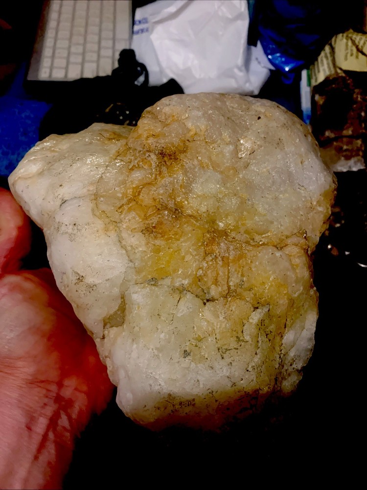 Huge Rutillated Gold Quartz