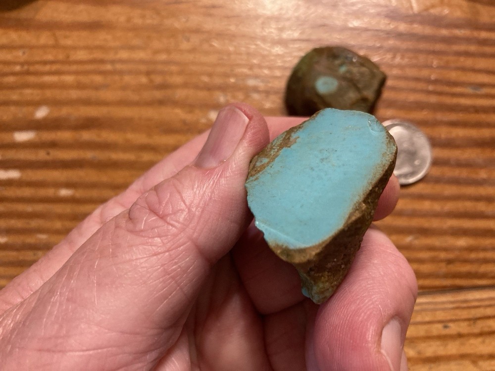 Turquoise Nugget #8 Mine Stabilized 66 Grams Split 330 Carats