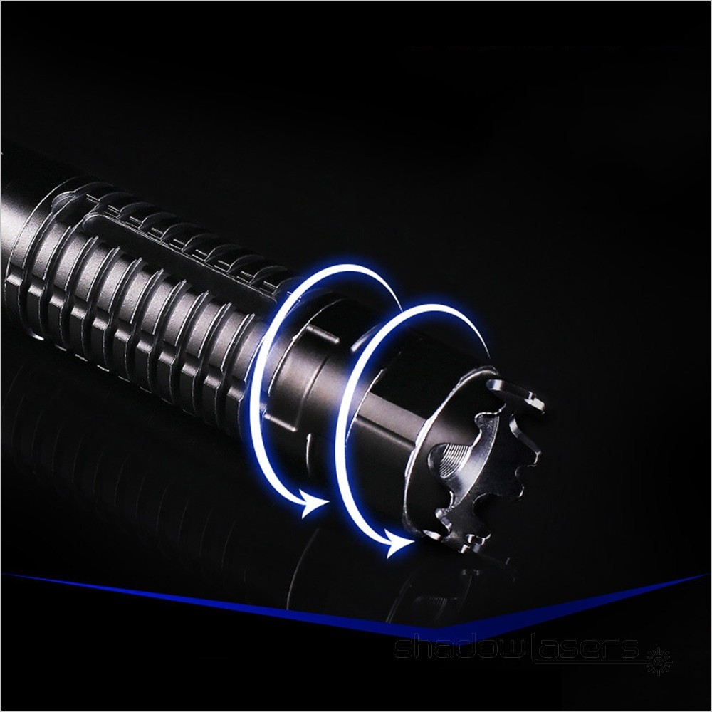 LMX7BL Adjustable Focus Blue Laser Pointer 450nm Visible Beam Light laser+Case