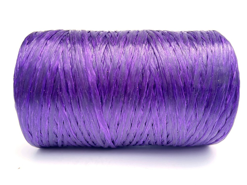 Kulay Artificial Deer Sinew Purple Waxed Flat Polyester Thread for Beading, L...
