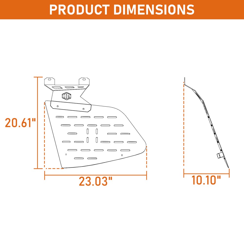 Trunk Window Exterior Storage Panel Molle Panel for Subaru Forester 2014-2018