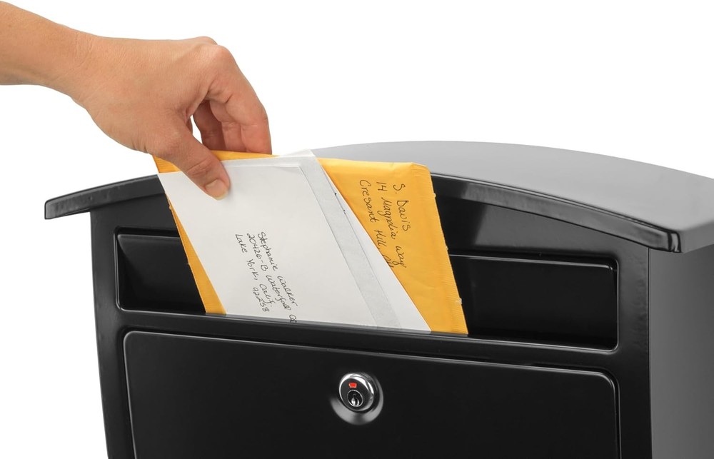 Architectural Mailboxes Dal Rae Galvanized Steel, Locking, Wall Medium, Black