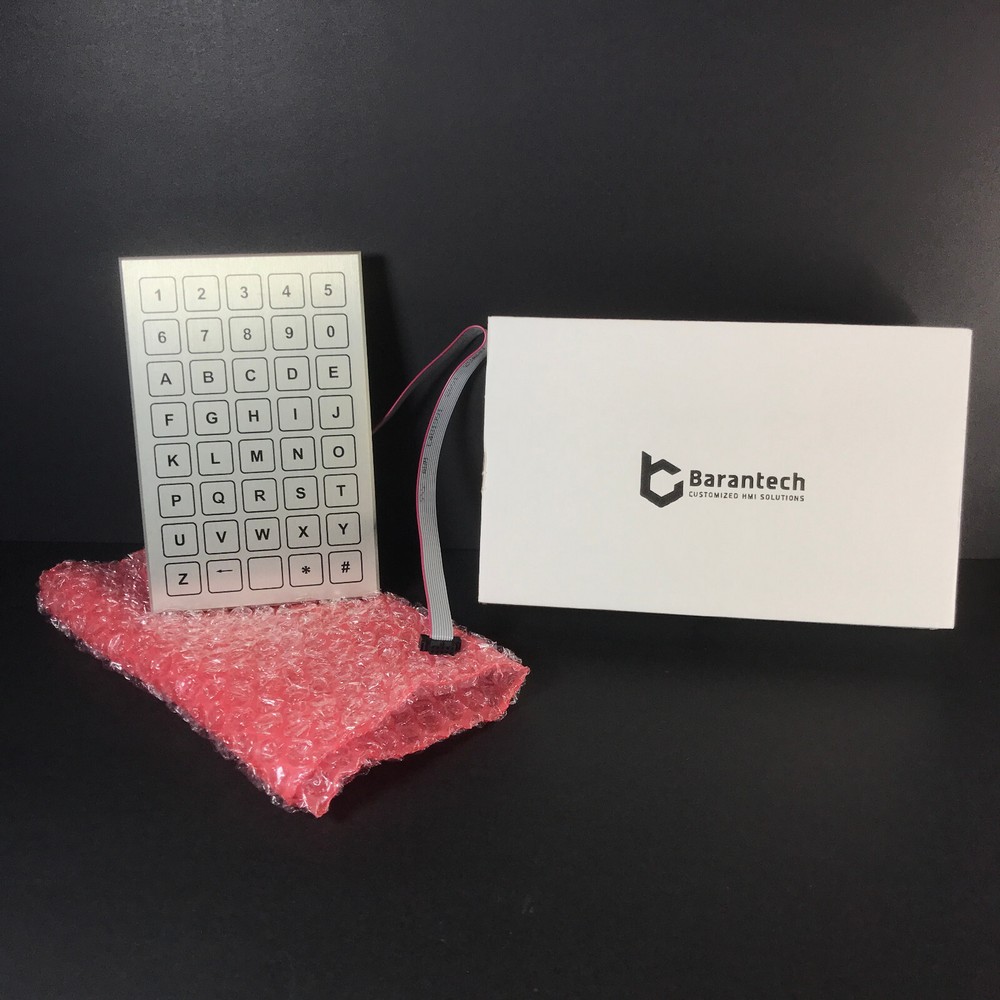Barantech Everswitch 40 Key Alphanumeric Keypad SPI 29101093 Piezo Aluminum NEW