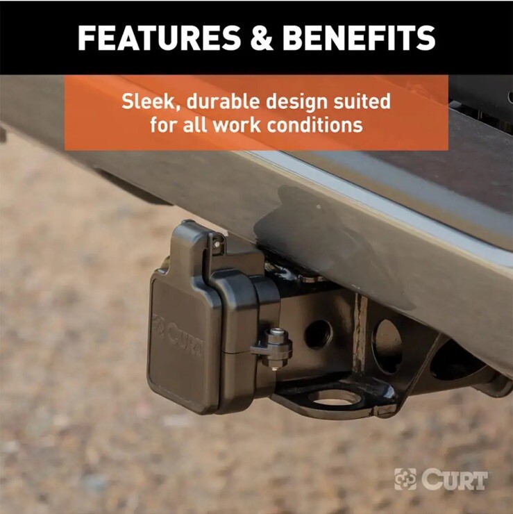 Curt MultiPro Multi-Flex Tailgate Sensor 2" Hitch Cap for 20-21 Silverado Sierra