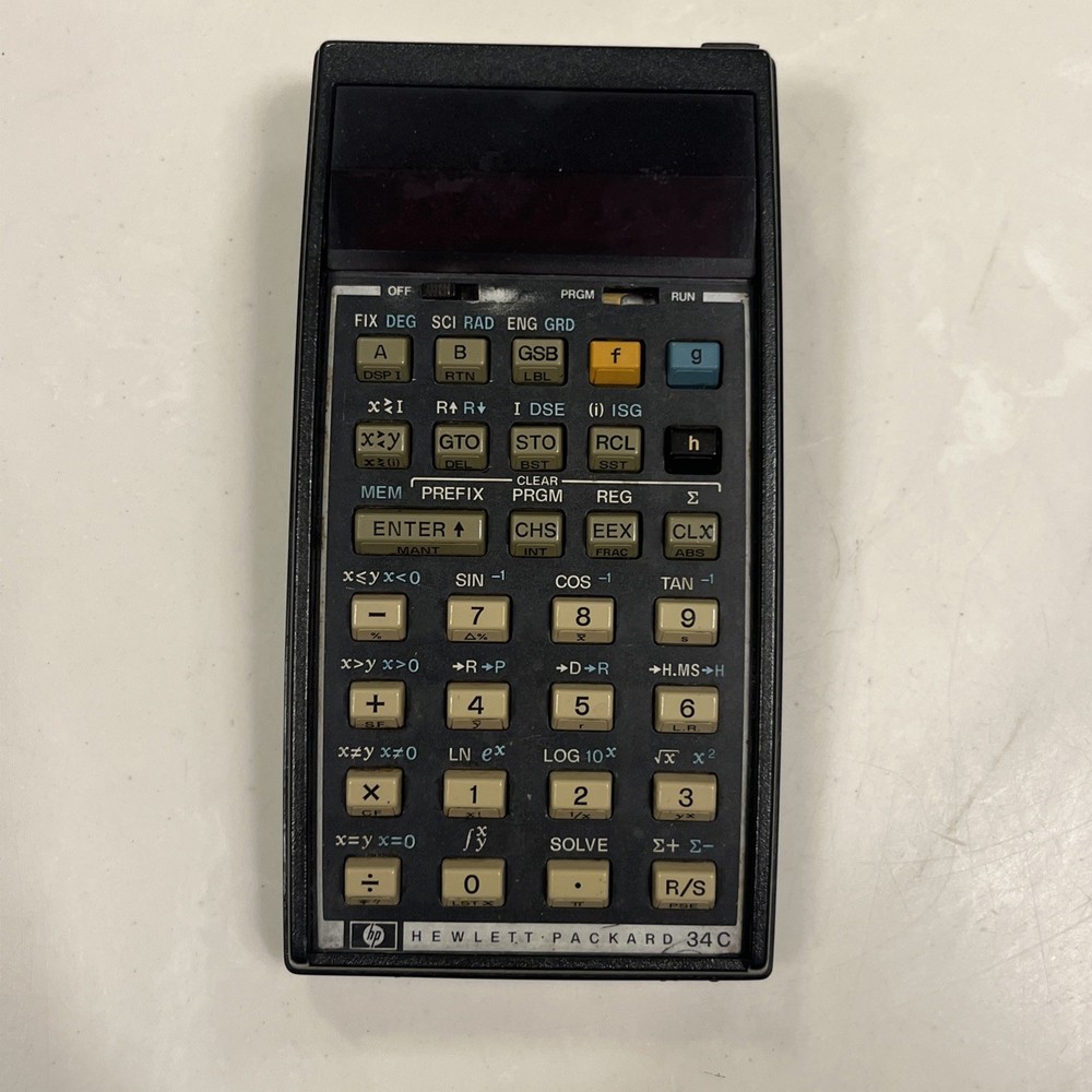 Hewlett-Packard HP-34C Programmable Calculator READ