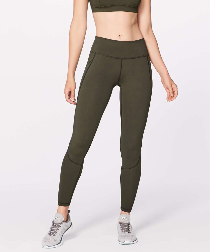 Lululemon Miles Ahead Tight Dark Olive size 4