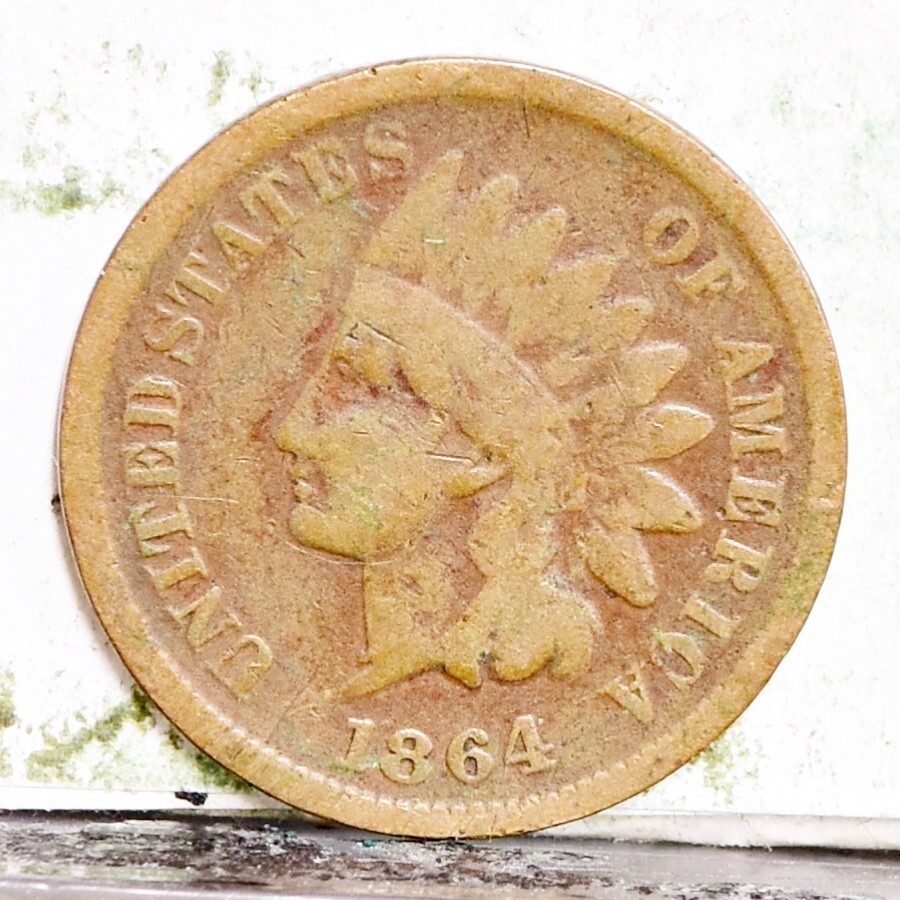 1864-L Indian Cent - Good (#56666-K)