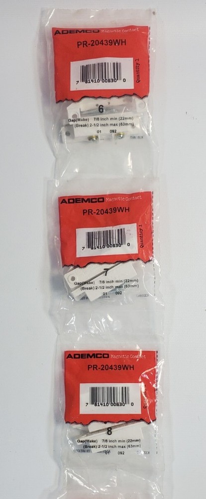 1X ADEMCO PR-20439WH SECURITY CONTACT SENSOR MULTIPLE AVAILABLE