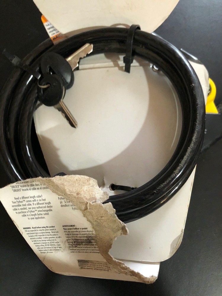 Master Lock 8413DPF 6' Python™ Adjustable Locking Cable NEW