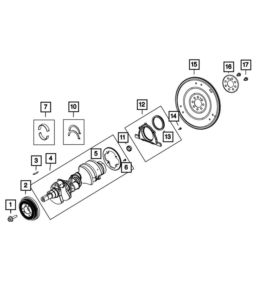Genuine Mopar Hex Flange Head Bolt Mounting 6510536AA