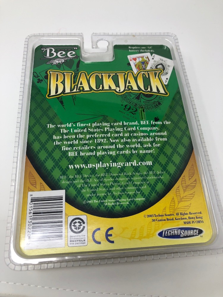 Bee Black Jack Handheld Electronic Game Techno Source New