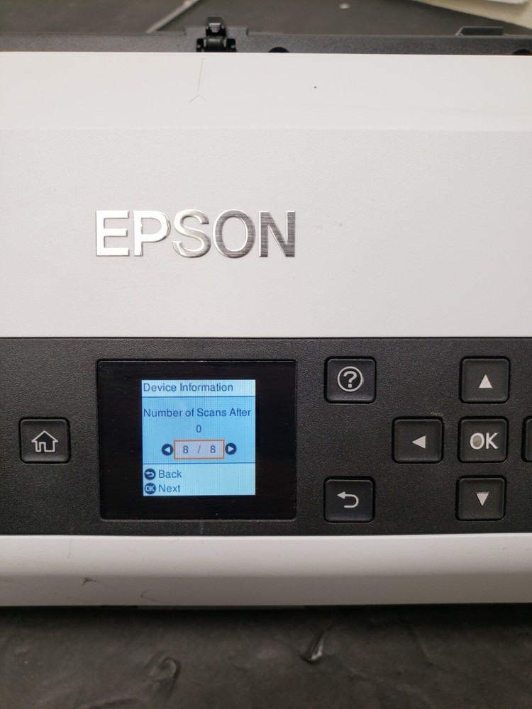 Epson DS-870 Color Duplex Workgroup Document Scanner *SCAN COUNT: 0* *Read*