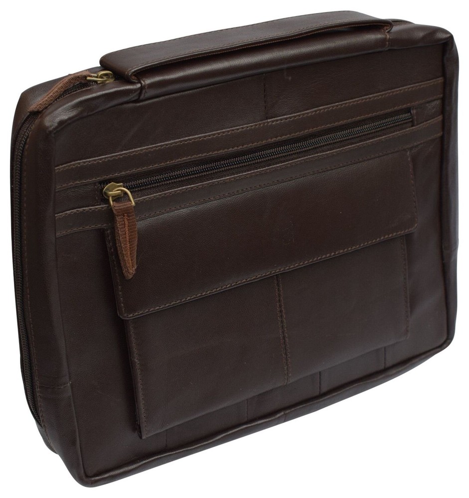 Genuine Leather Large Book Covers Bible Covers with Handle