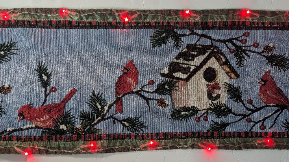 Lighted Christmas Table Runner