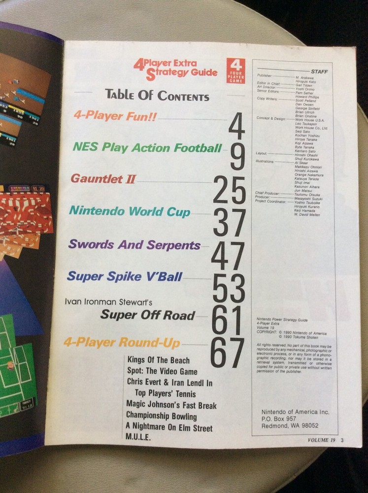 1990 Nintendo Power Strategy Guide Magazine Volume 19