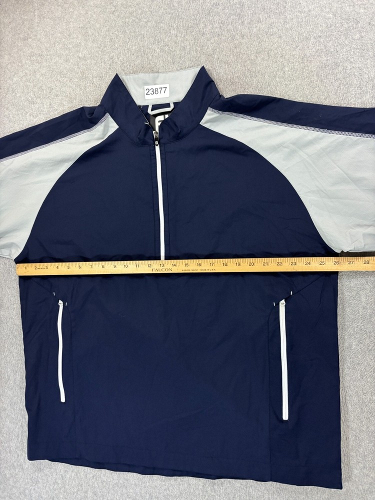 Footjoy Performance Half Zip Long Sleeve Golf Pullover (Men's XL) Blue