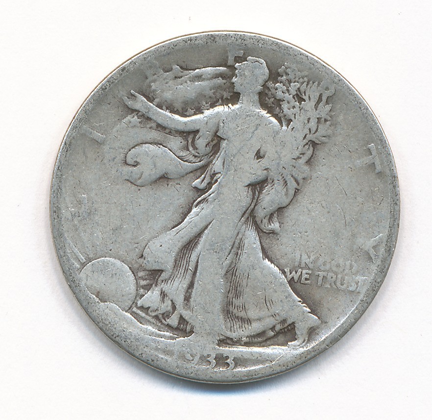 1933 S WALKING LIBERTY SILVER HALF DOLLAR