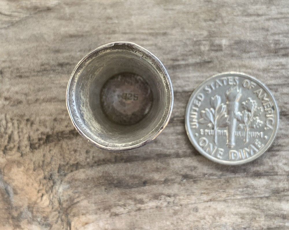 Vintage Sterling Silver Thimble