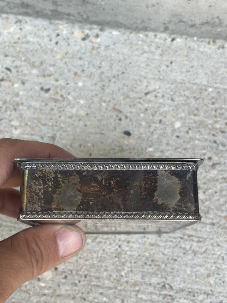 Vintage Silver Snuff Box Made In England