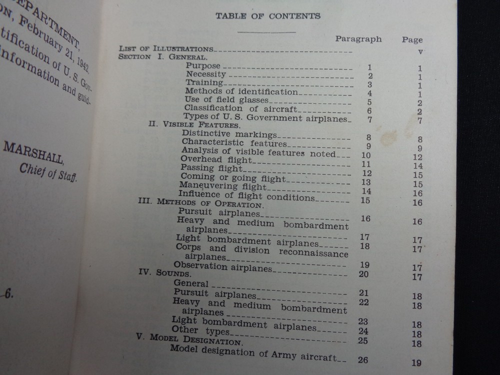 WW2 US WAR DEPT GUIDE "MILITARY INTELLIGENCE" (US Govt AIRCRAFT IDENTIFICATION)
