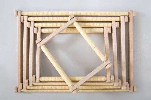 Adjustable Cross Stitch Frame Needlework Tapestry Wooden Scroll Frame Embroidery