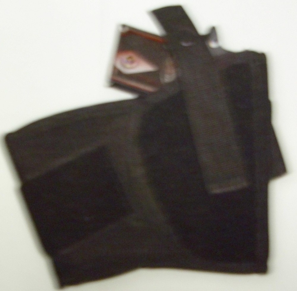 ANKLE HOLSTER BLACK NYLON HOOK&LOOP