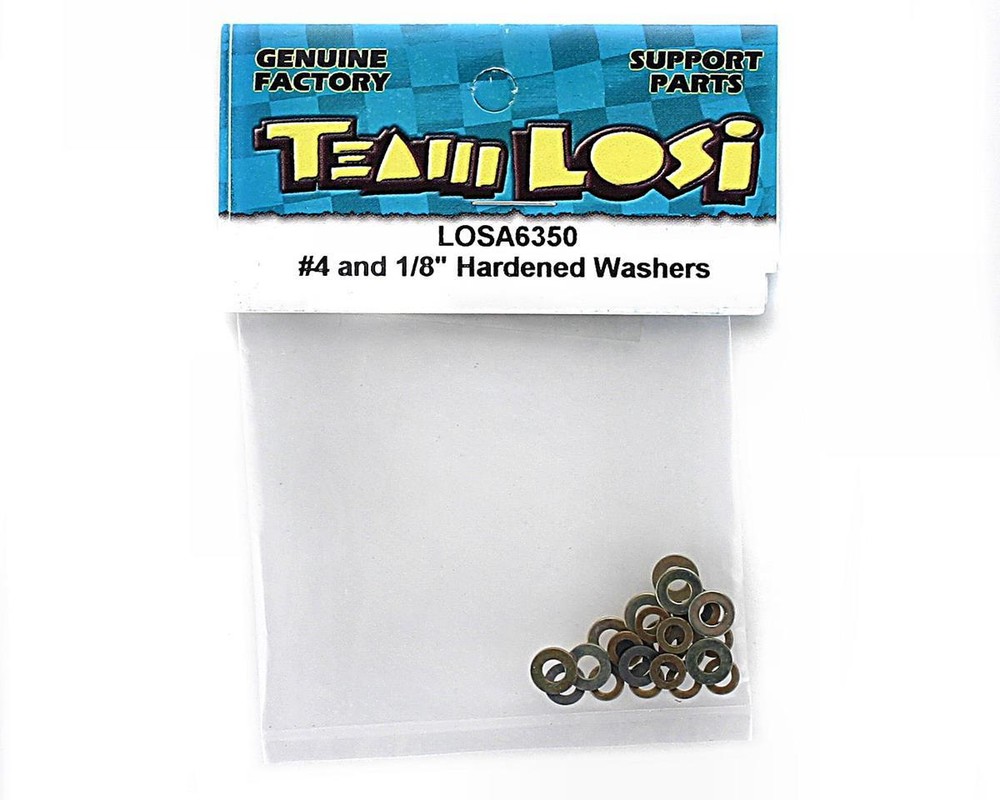 Losi #4 & 1/8” Hardened Washers [LOSA6350]
