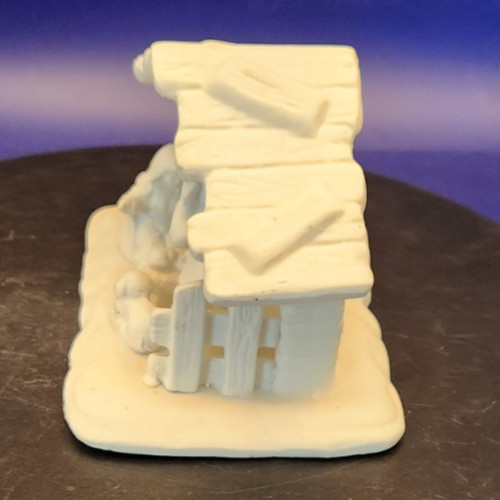 Mini Ceramic 4" Bisque NativityManger Scene