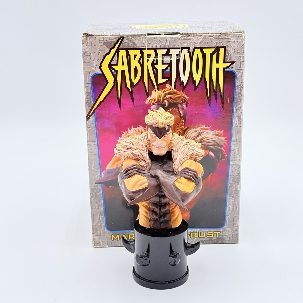 Bowen Designs Marvel Sabertooth Mini Bust Figurine 6” Tall IN BOX
